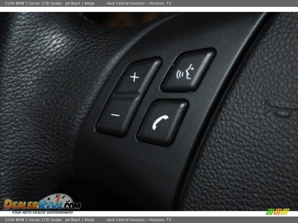 2008 BMW 3 Series 328i Sedan Jet Black / Beige Photo #26