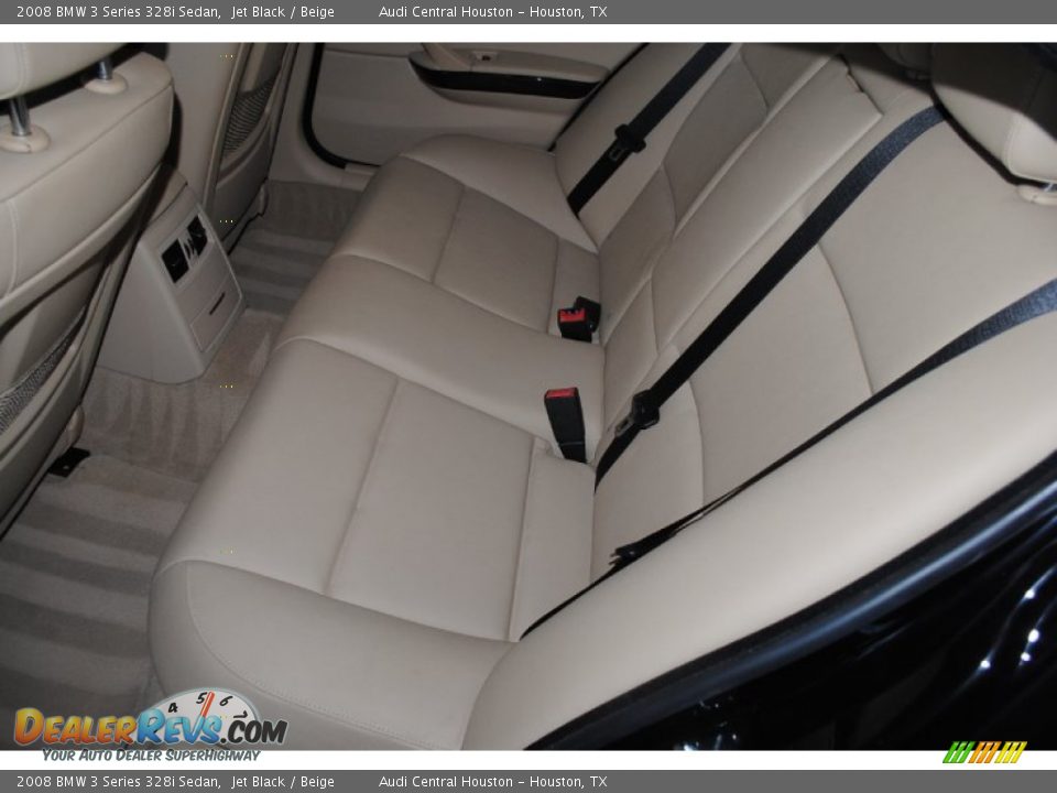 2008 BMW 3 Series 328i Sedan Jet Black / Beige Photo #31