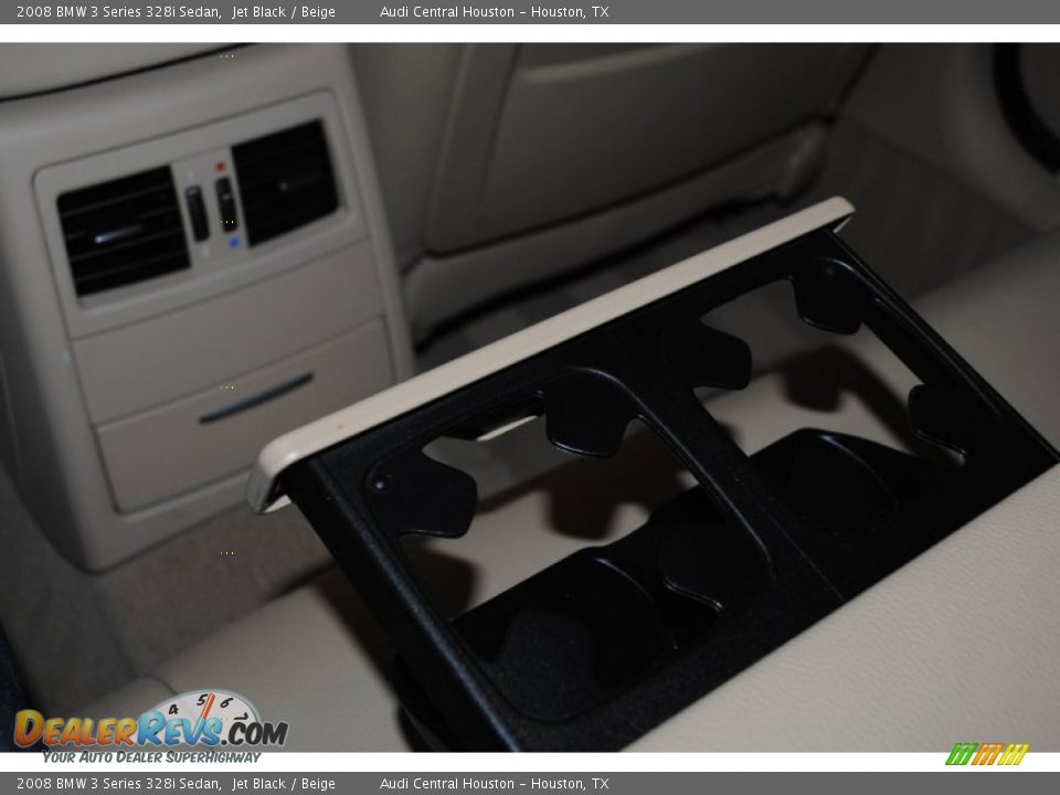 2008 BMW 3 Series 328i Sedan Jet Black / Beige Photo #32