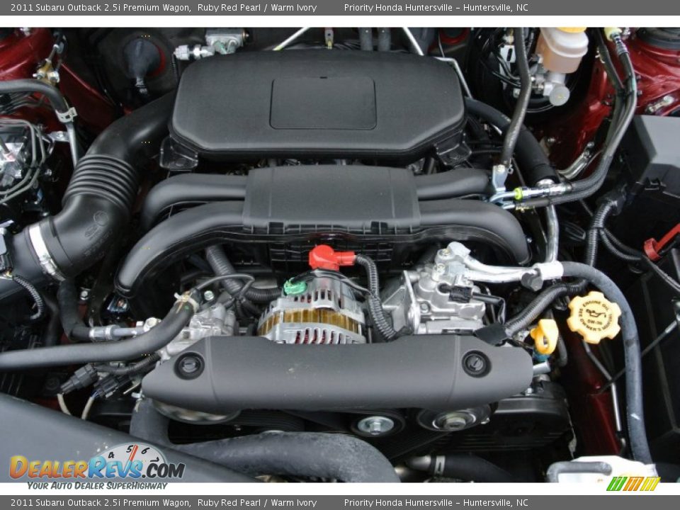 2011 Subaru Outback 2.5i Premium Wagon Ruby Red Pearl / Warm Ivory Photo #27