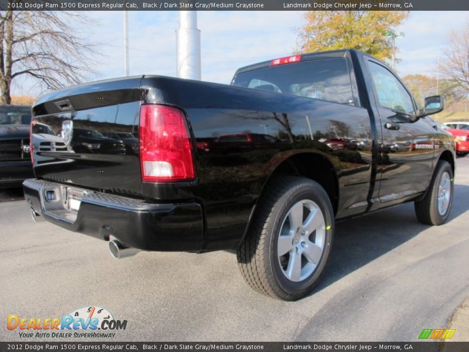 2012 Dodge Ram 1500 Express Regular Cab Black / Dark Slate Gray/Medium Graystone Photo #3