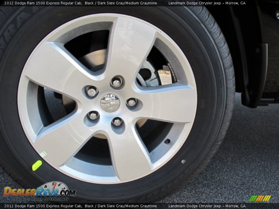 2012 Dodge Ram 1500 Express Regular Cab Black / Dark Slate Gray/Medium Graystone Photo #5