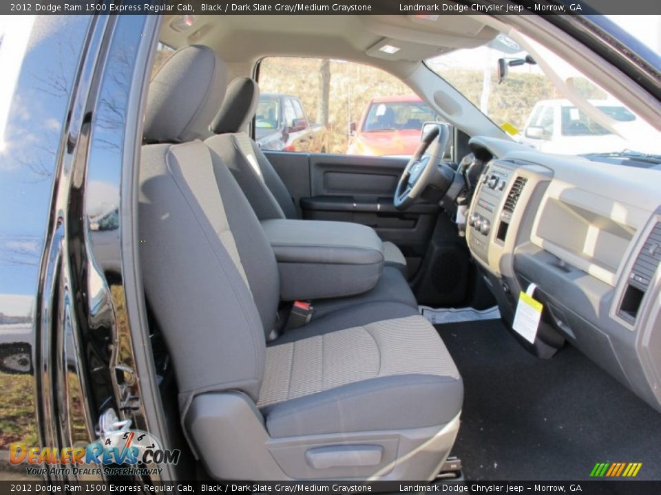 2012 Dodge Ram 1500 Express Regular Cab Black / Dark Slate Gray/Medium Graystone Photo #8