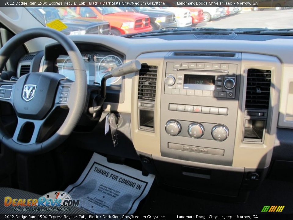 2012 Dodge Ram 1500 Express Regular Cab Black / Dark Slate Gray/Medium Graystone Photo #9