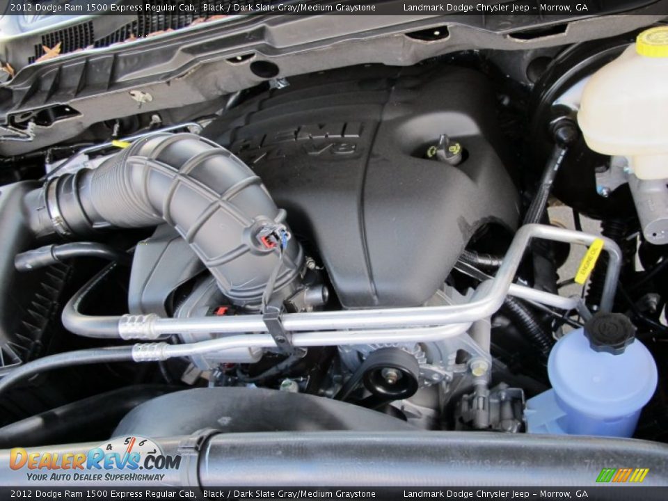 2012 Dodge Ram 1500 Express Regular Cab Black / Dark Slate Gray/Medium Graystone Photo #10