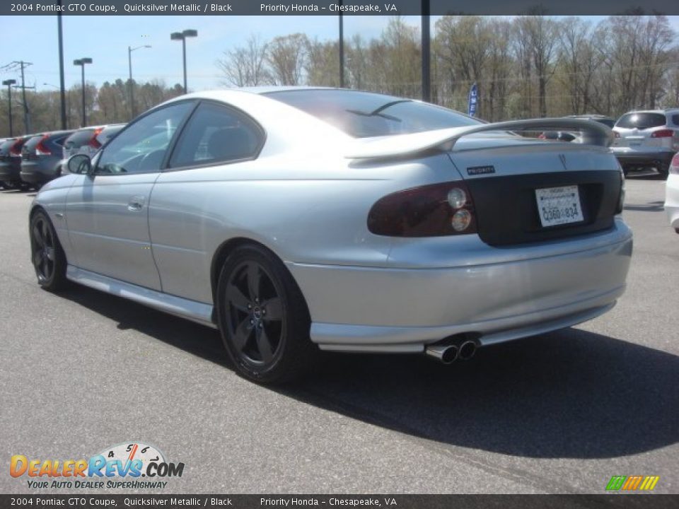 2004 Pontiac GTO Coupe Quicksilver Metallic / Black Photo #4