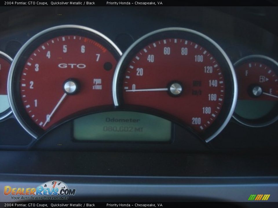 2004 Pontiac GTO Coupe Quicksilver Metallic / Black Photo #15