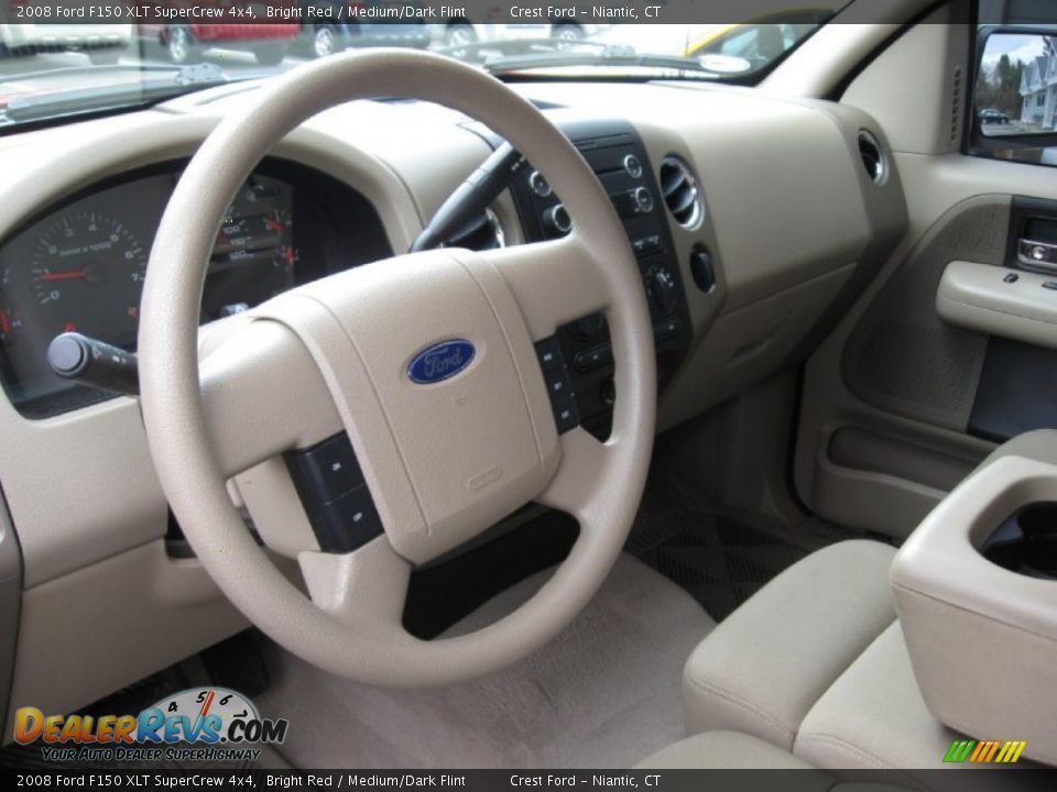 2008 Ford F150 XLT SuperCrew 4x4 Steering Wheel Photo #10