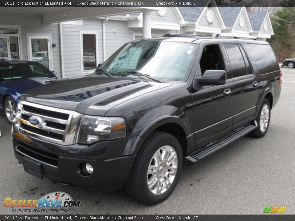 2011 Ford Expedition EL Limited 4x4 Tuxedo Black Metallic / Charcoal Black Photo #3