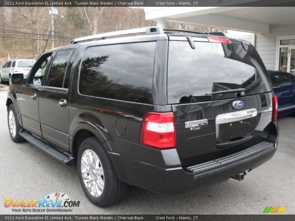 2011 Ford Expedition EL Limited 4x4 Tuxedo Black Metallic / Charcoal Black Photo #5