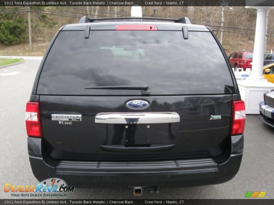 2011 Ford Expedition EL Limited 4x4 Tuxedo Black Metallic / Charcoal Black Photo #6
