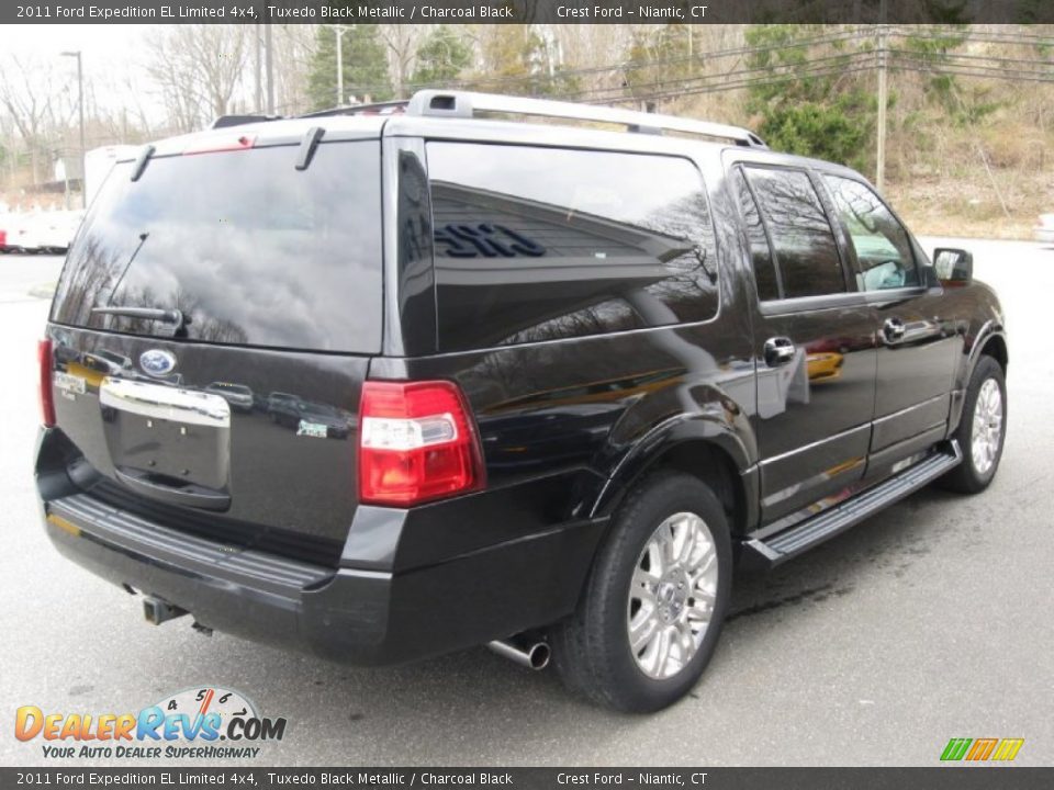 2011 Ford Expedition EL Limited 4x4 Tuxedo Black Metallic / Charcoal Black Photo #7