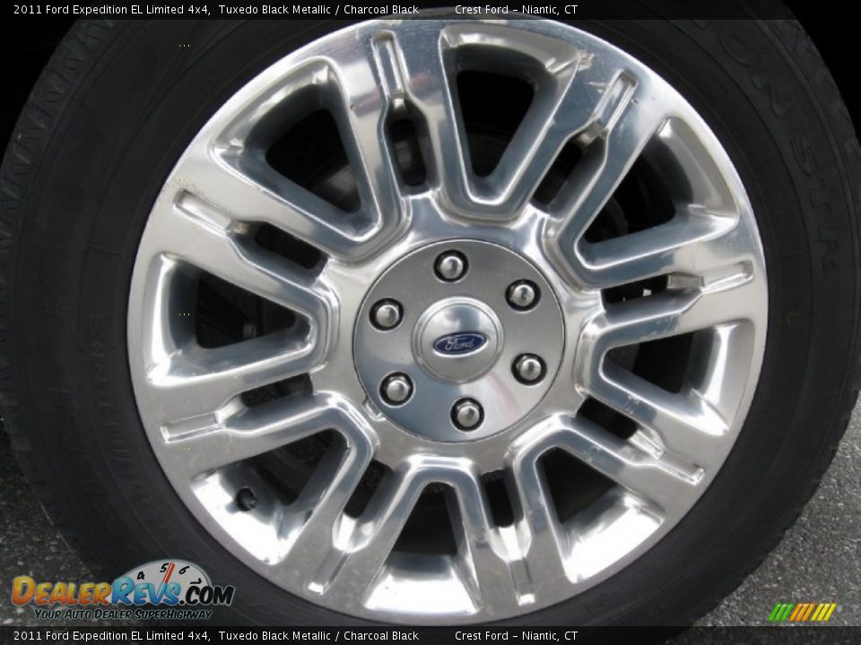 2011 Ford Expedition EL Limited 4x4 Tuxedo Black Metallic / Charcoal Black Photo #8