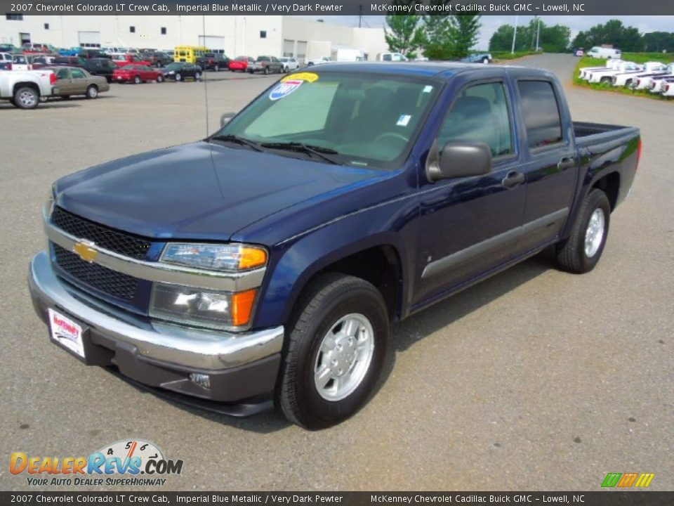 2007 Chevrolet Colorado LT Crew Cab Imperial Blue Metallic / Very Dark Pewter Photo #1