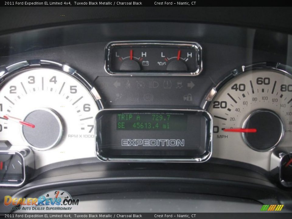 2011 Ford Expedition EL Limited 4x4 Tuxedo Black Metallic / Charcoal Black Photo #13