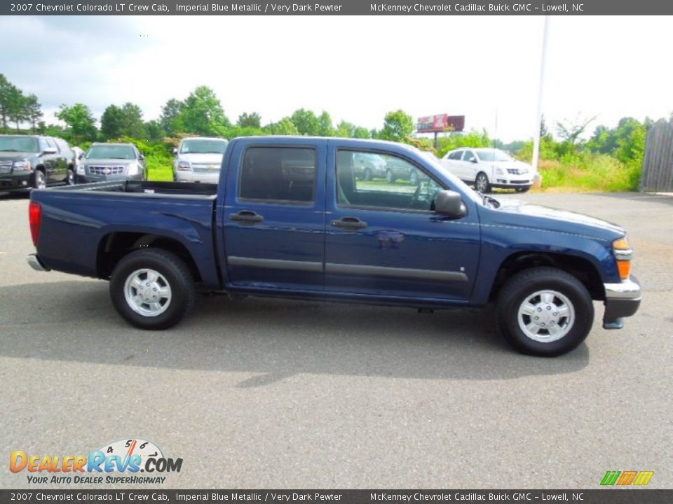 2007 Chevrolet Colorado LT Crew Cab Imperial Blue Metallic / Very Dark Pewter Photo #3