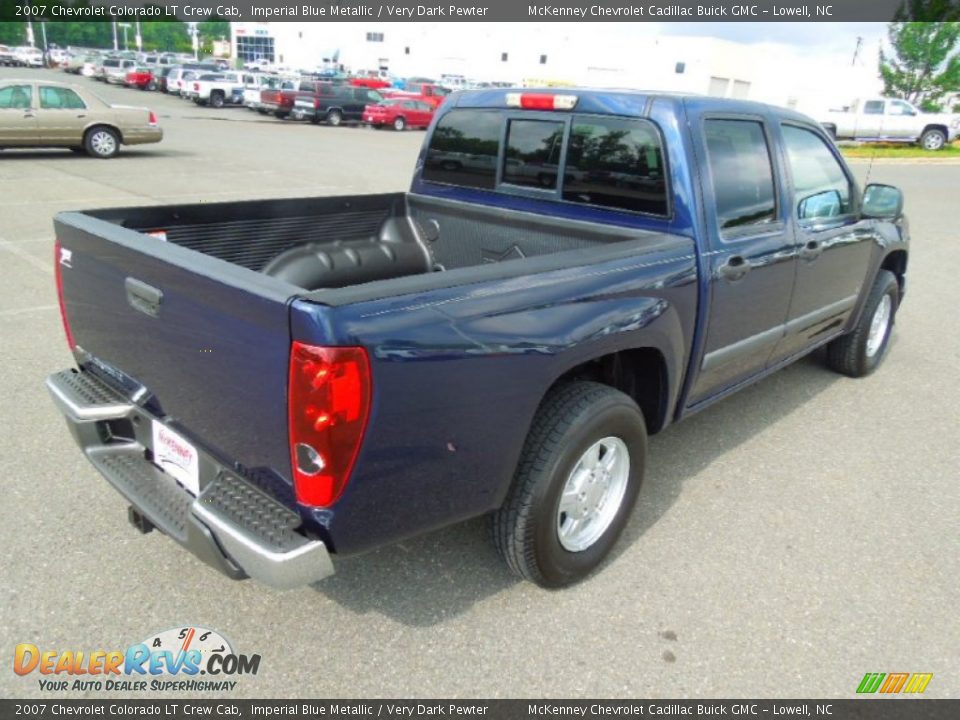 2007 Chevrolet Colorado LT Crew Cab Imperial Blue Metallic / Very Dark Pewter Photo #6