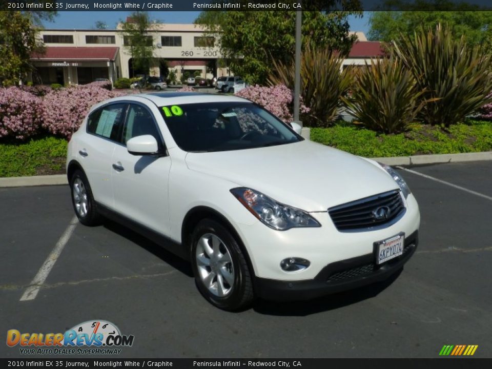 2010 Infiniti EX 35 Journey Moonlight White / Graphite Photo #1