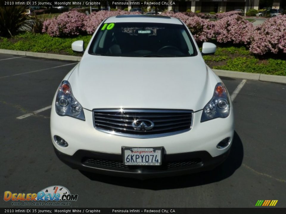 2010 Infiniti EX 35 Journey Moonlight White / Graphite Photo #2