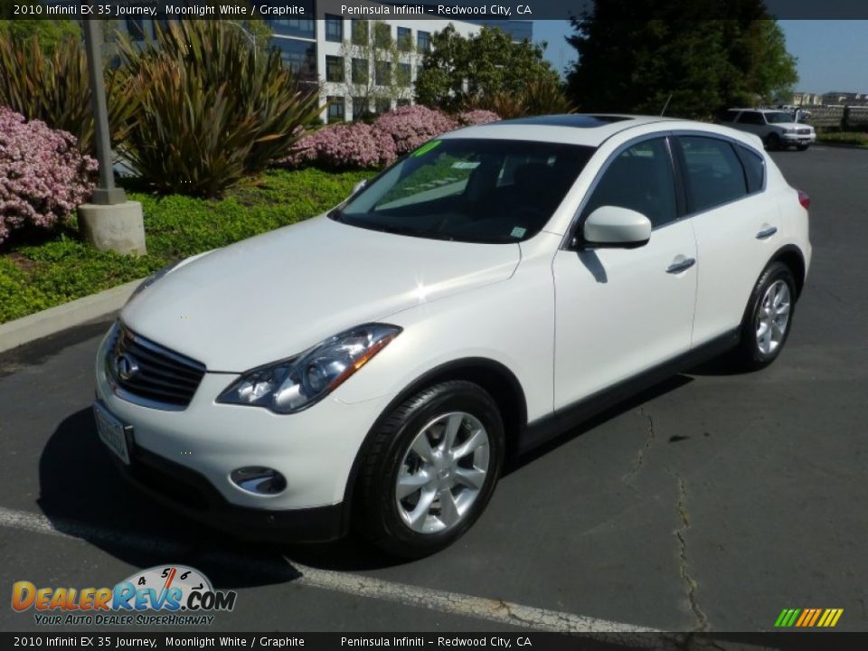 2010 Infiniti EX 35 Journey Moonlight White / Graphite Photo #3