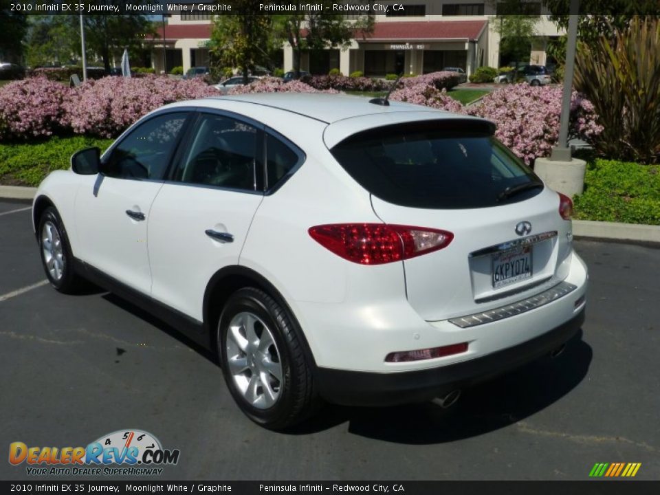 2010 Infiniti EX 35 Journey Moonlight White / Graphite Photo #4