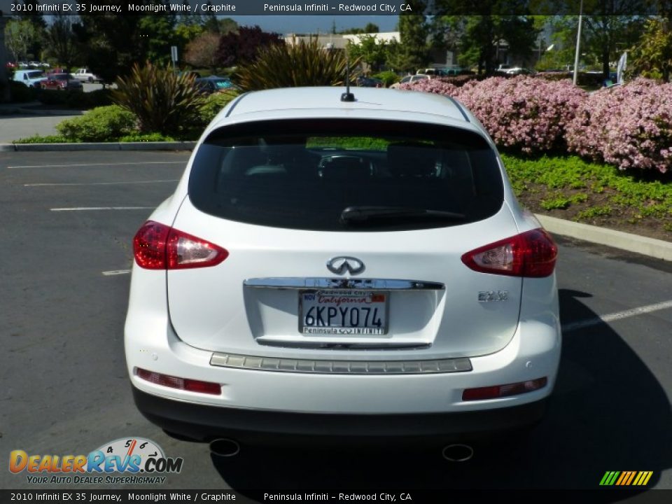 2010 Infiniti EX 35 Journey Moonlight White / Graphite Photo #5