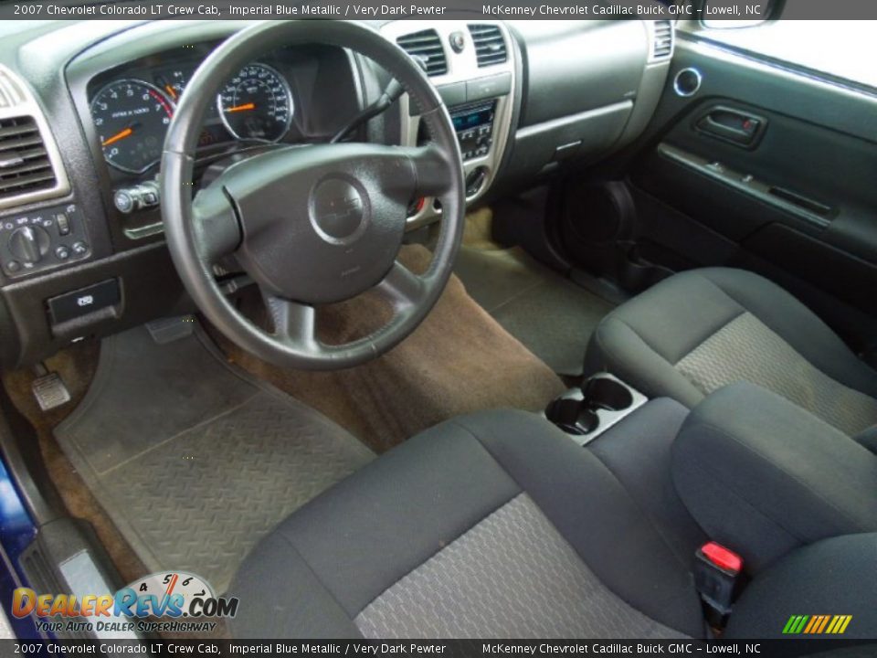 Very Dark Pewter Interior - 2007 Chevrolet Colorado LT Crew Cab Photo #25