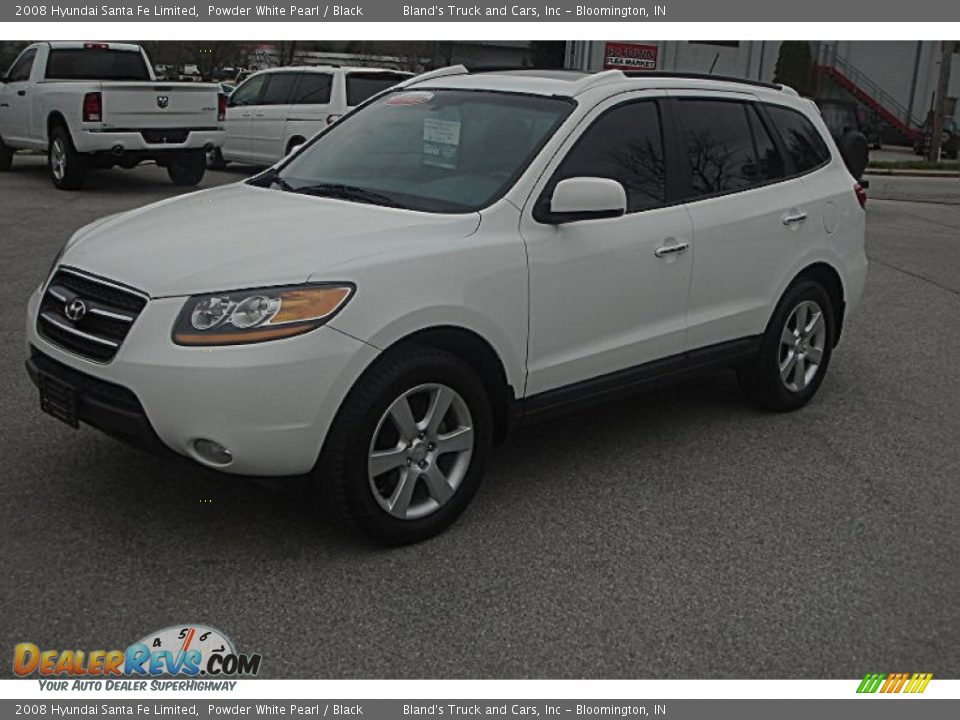 2008 Hyundai Santa Fe Limited Powder White Pearl / Black Photo #1