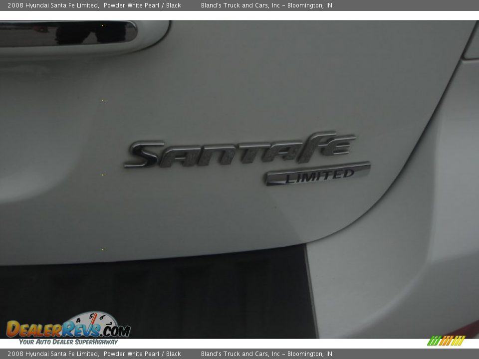 2008 Hyundai Santa Fe Limited Powder White Pearl / Black Photo #5