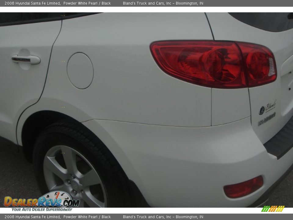 2008 Hyundai Santa Fe Limited Powder White Pearl / Black Photo #7