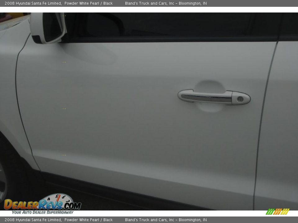 2008 Hyundai Santa Fe Limited Powder White Pearl / Black Photo #10