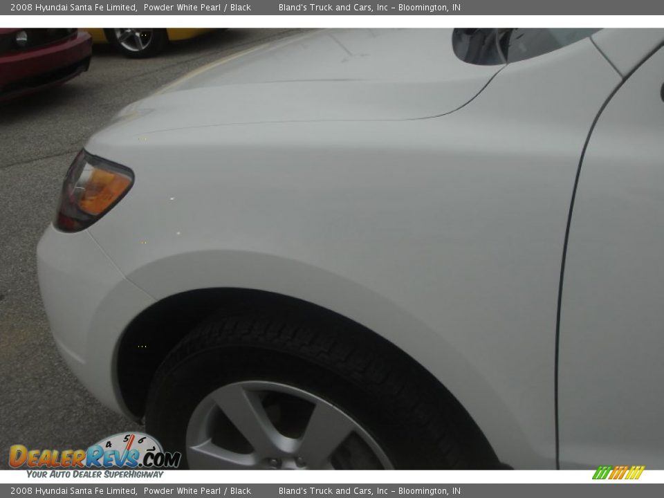 2008 Hyundai Santa Fe Limited Powder White Pearl / Black Photo #11