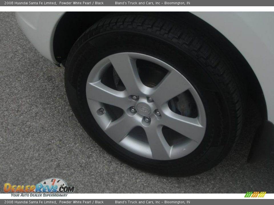 2008 Hyundai Santa Fe Limited Powder White Pearl / Black Photo #12