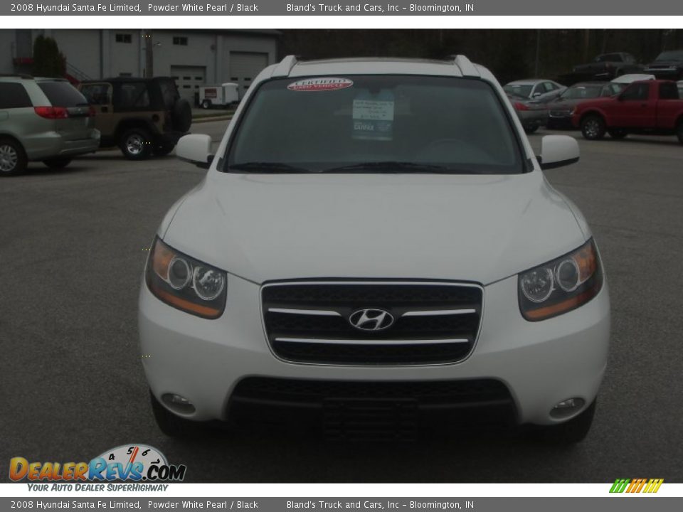 2008 Hyundai Santa Fe Limited Powder White Pearl / Black Photo #13