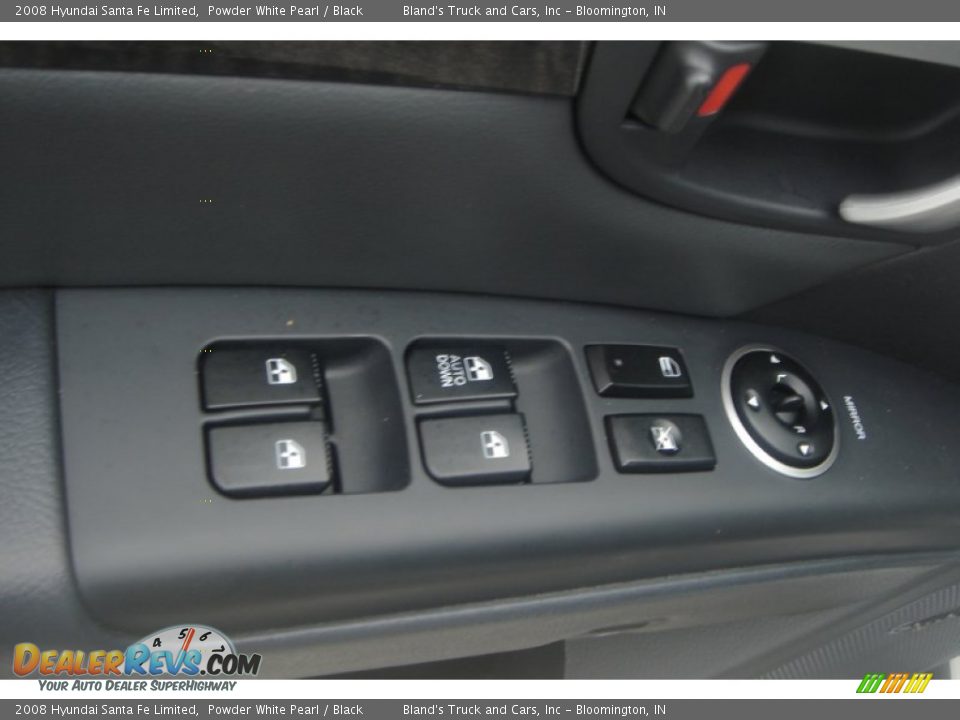 2008 Hyundai Santa Fe Limited Powder White Pearl / Black Photo #15