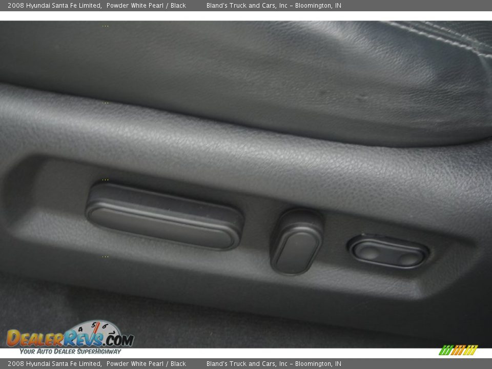 2008 Hyundai Santa Fe Limited Powder White Pearl / Black Photo #16