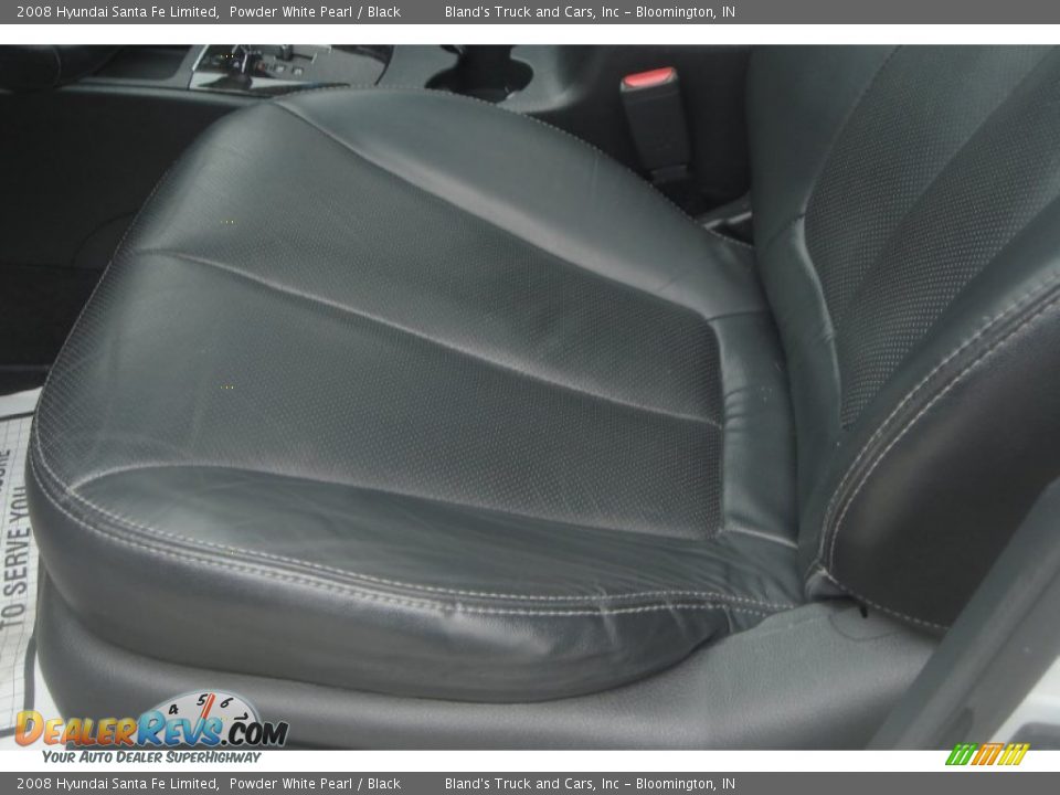2008 Hyundai Santa Fe Limited Powder White Pearl / Black Photo #17