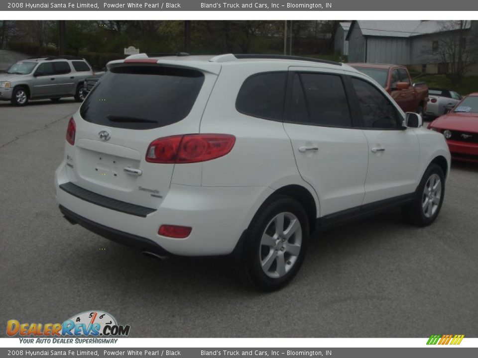 2008 Hyundai Santa Fe Limited Powder White Pearl / Black Photo #19
