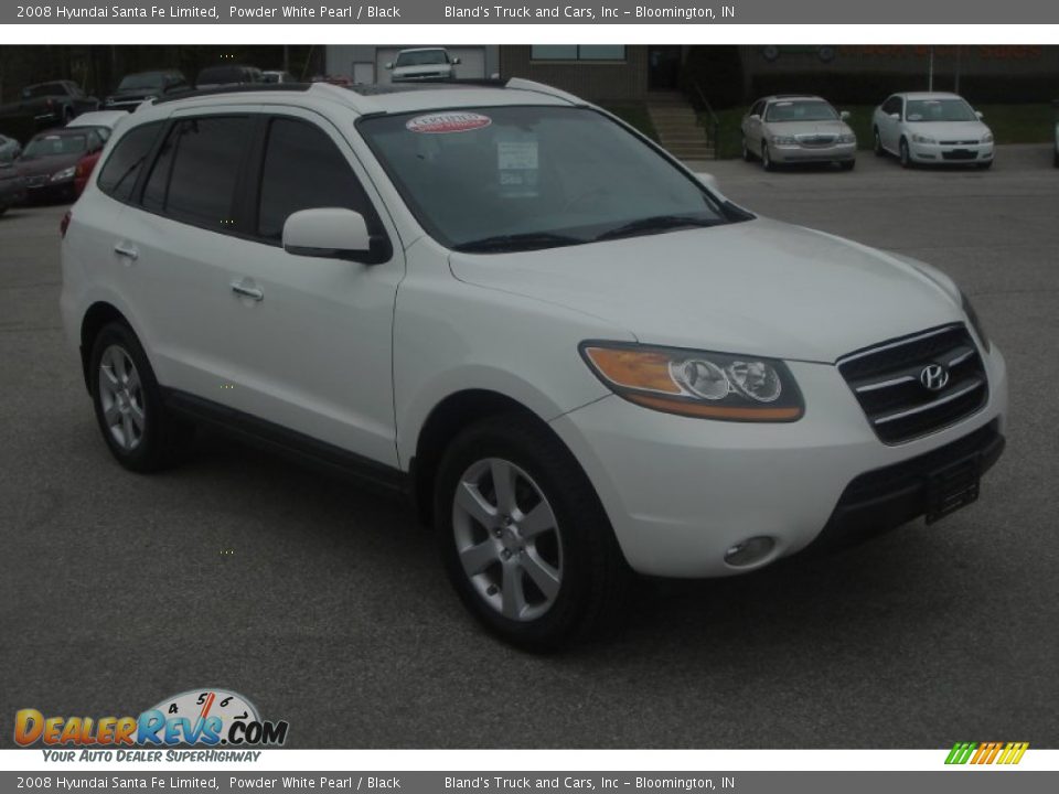2008 Hyundai Santa Fe Limited Powder White Pearl / Black Photo #21