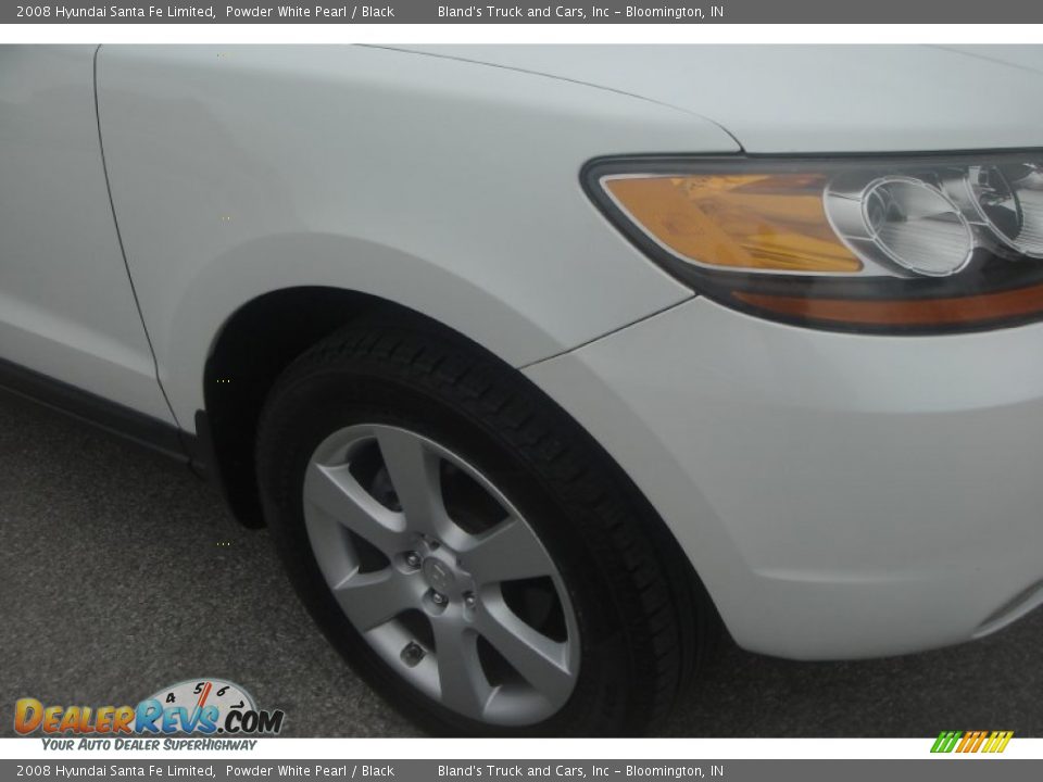 2008 Hyundai Santa Fe Limited Powder White Pearl / Black Photo #22