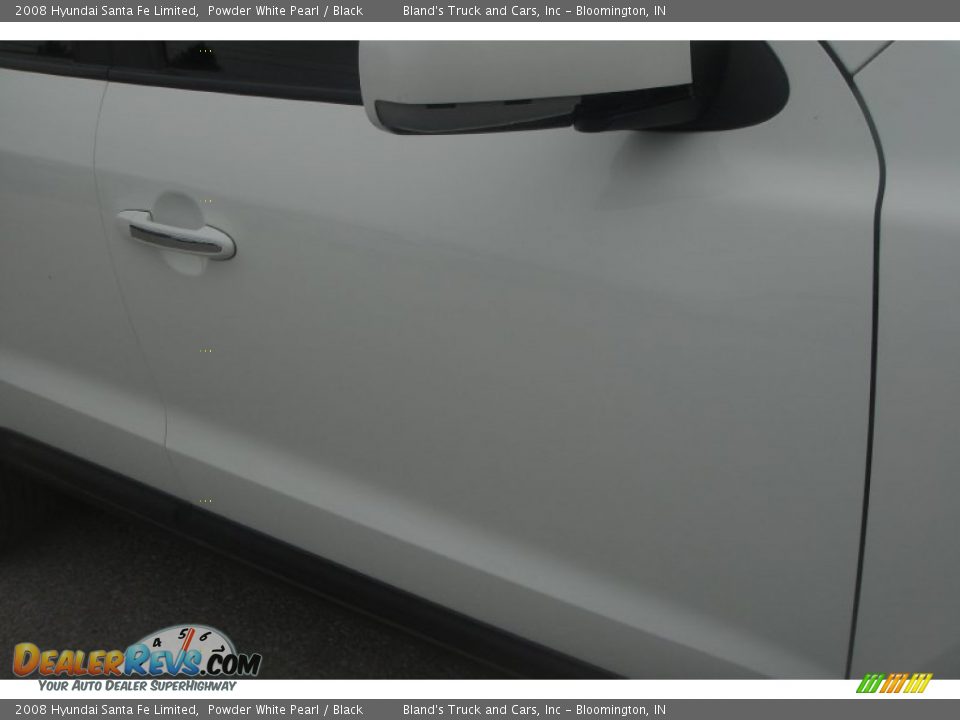 2008 Hyundai Santa Fe Limited Powder White Pearl / Black Photo #23