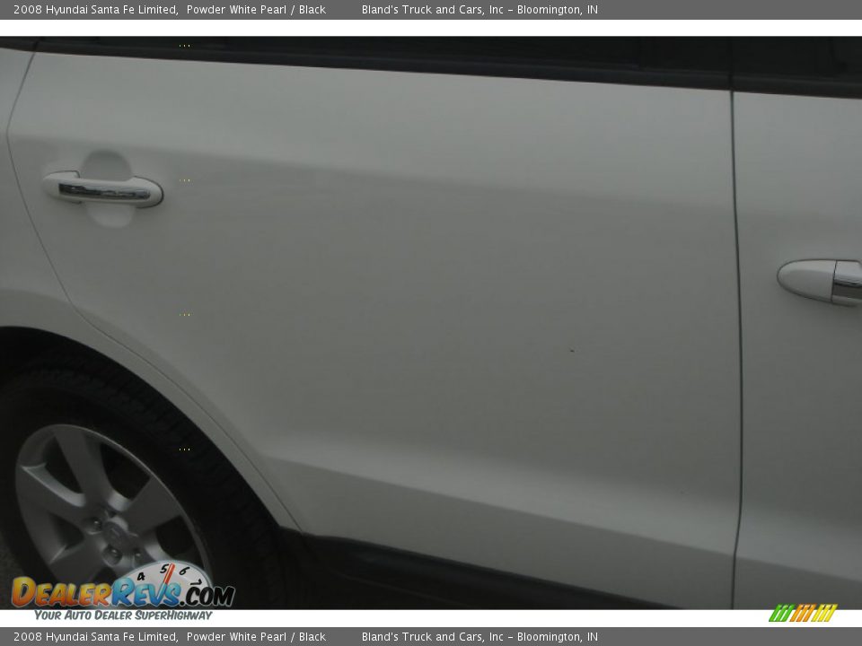 2008 Hyundai Santa Fe Limited Powder White Pearl / Black Photo #24
