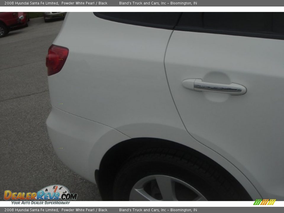 2008 Hyundai Santa Fe Limited Powder White Pearl / Black Photo #25