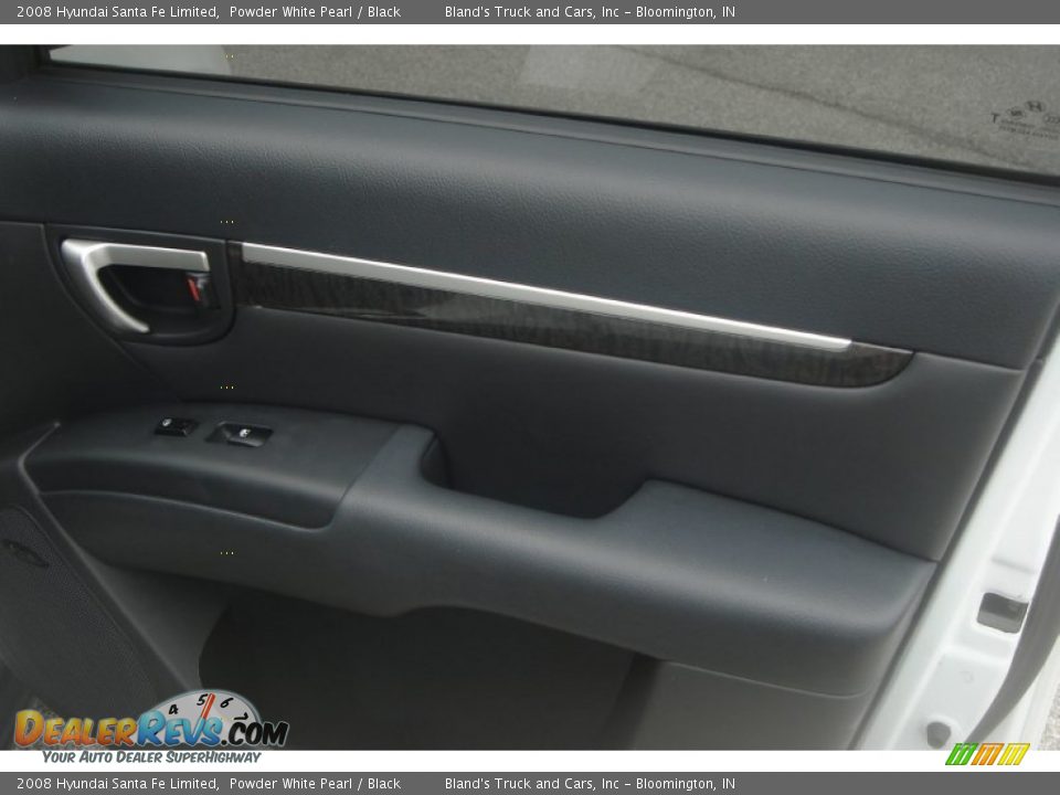 2008 Hyundai Santa Fe Limited Powder White Pearl / Black Photo #27