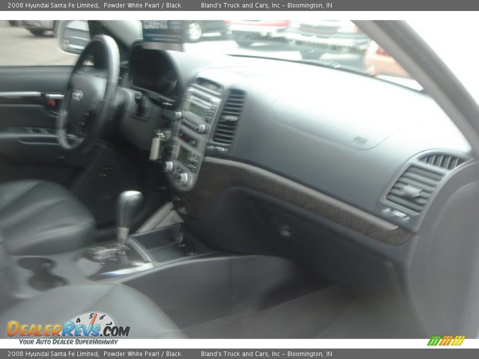 2008 Hyundai Santa Fe Limited Powder White Pearl / Black Photo #28
