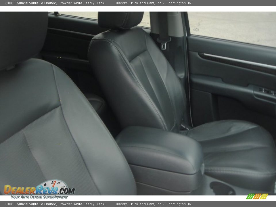 2008 Hyundai Santa Fe Limited Powder White Pearl / Black Photo #30