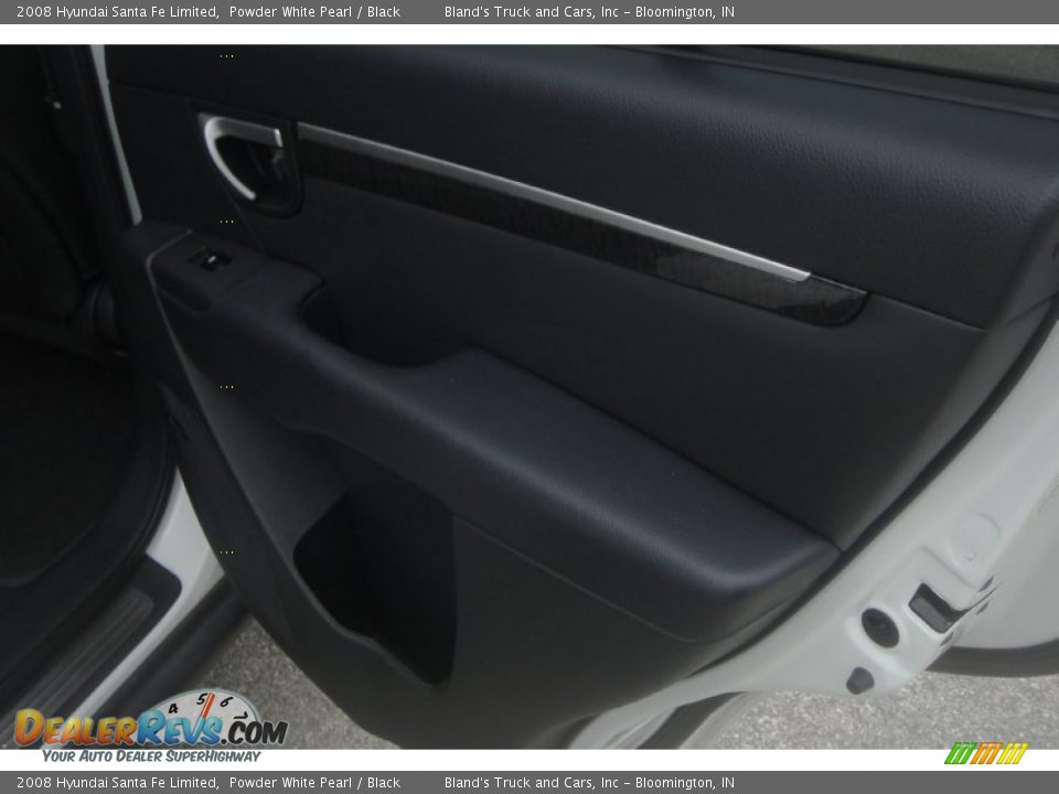 2008 Hyundai Santa Fe Limited Powder White Pearl / Black Photo #32