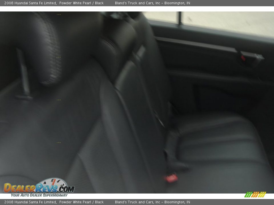 2008 Hyundai Santa Fe Limited Powder White Pearl / Black Photo #34