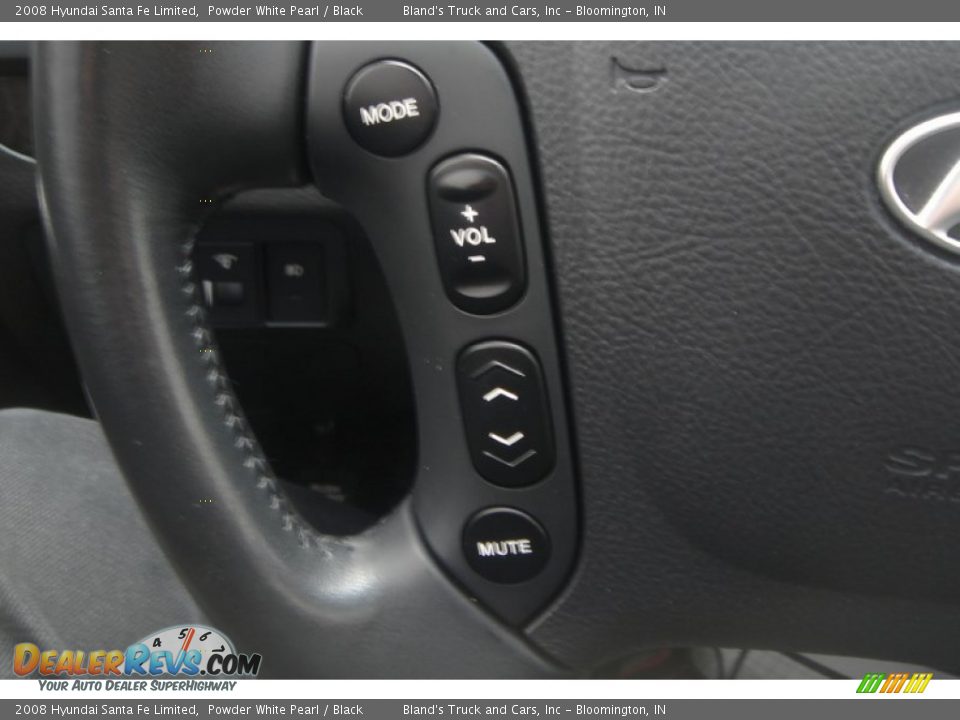 2008 Hyundai Santa Fe Limited Powder White Pearl / Black Photo #36