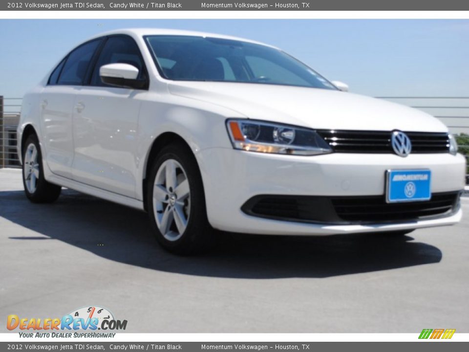 2012 Volkswagen Jetta TDI Sedan Candy White / Titan Black Photo #1